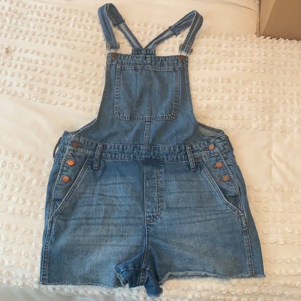 Madewell Short Denim Overalls
